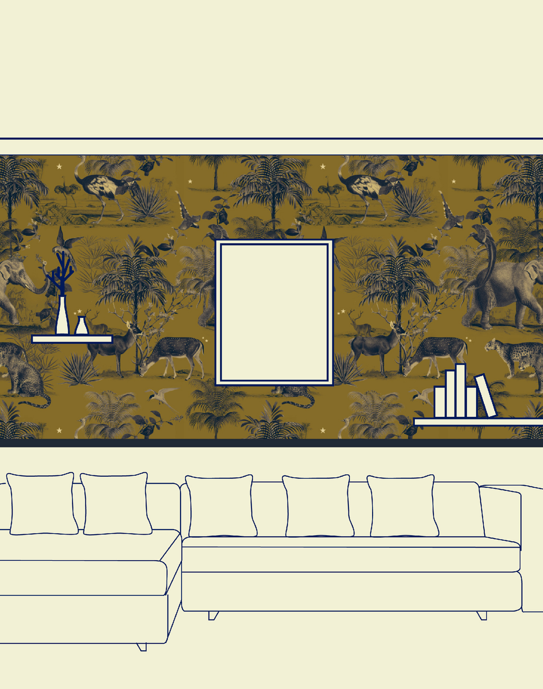 Cleopatra Wallfabric