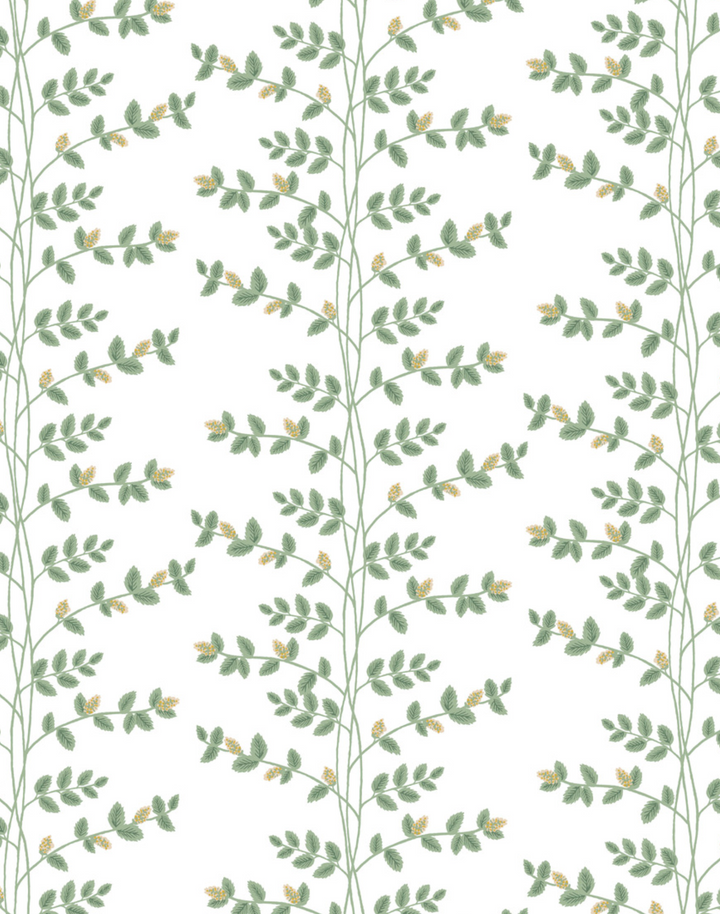 Climbing Vines White & Metallic Gold RF7424