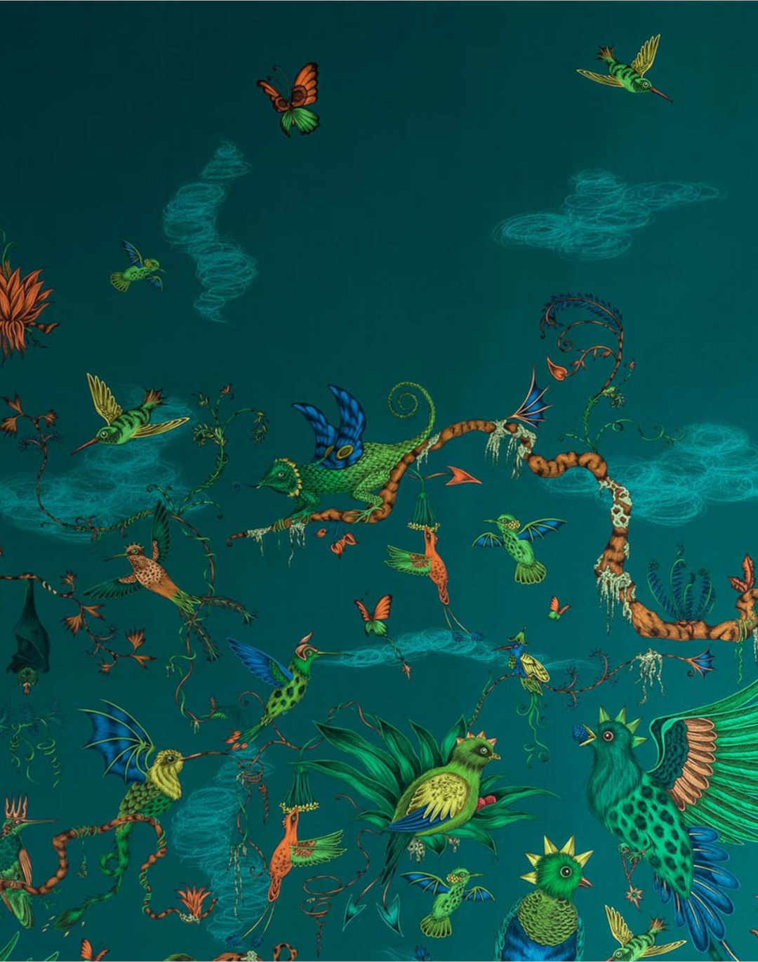 Cloud Forest, Teal W0200-02