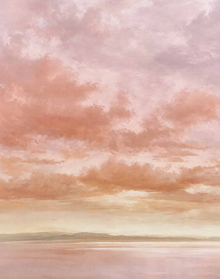 Cumulus Clouds, Peach D00159