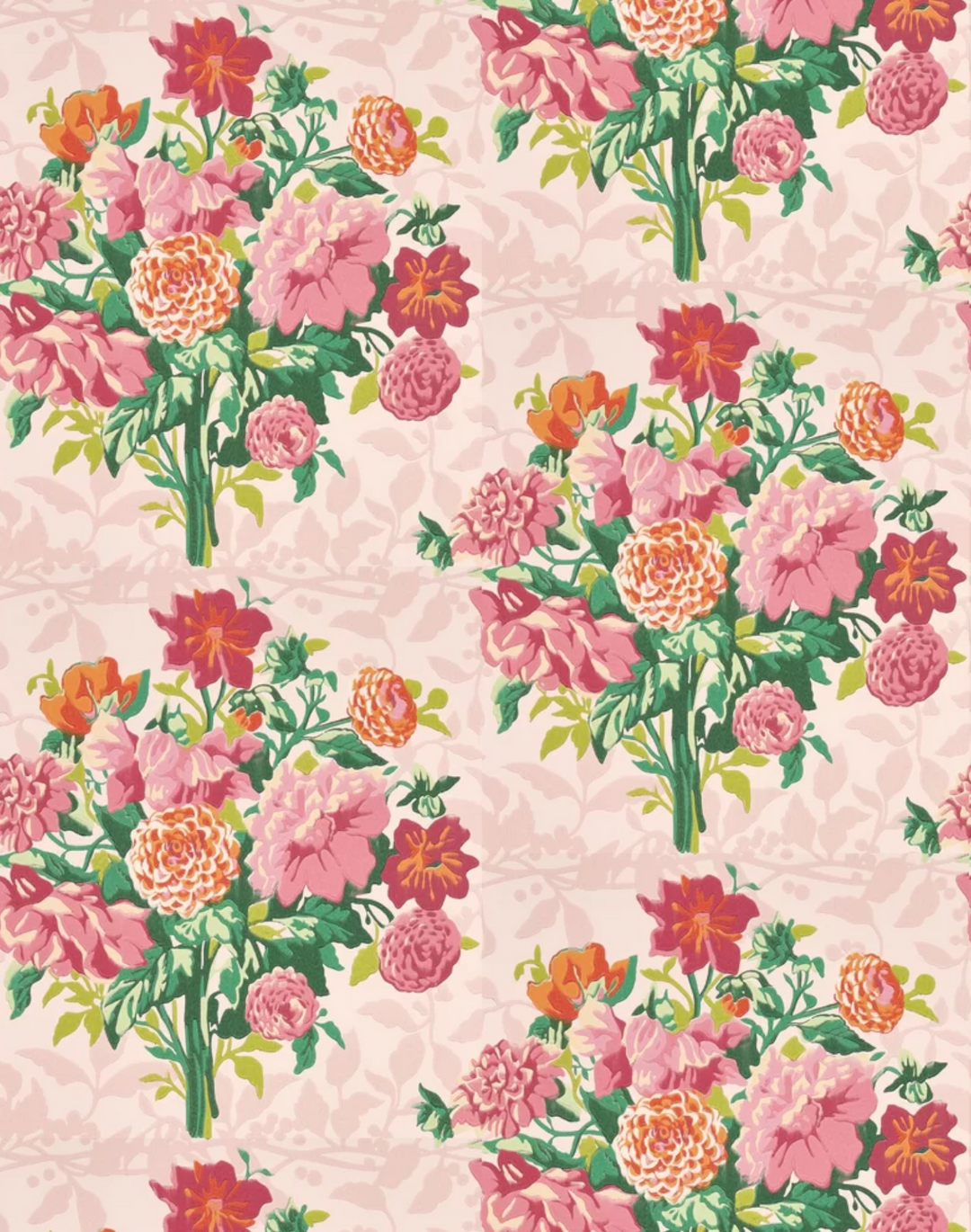 Dahlia Bunch, Rose Quartz/Spinel