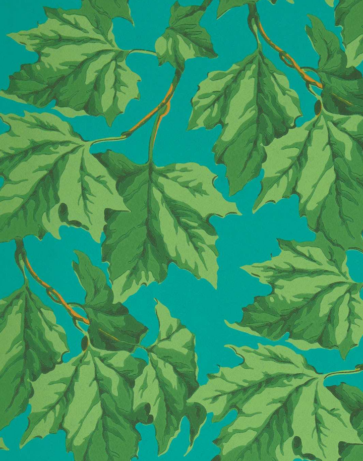 Dappled Leaf, Emerald/Teal