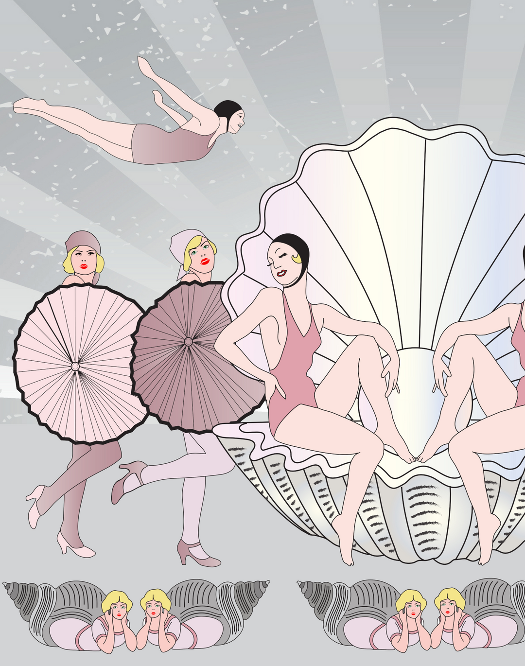 Deco Beach, Pink