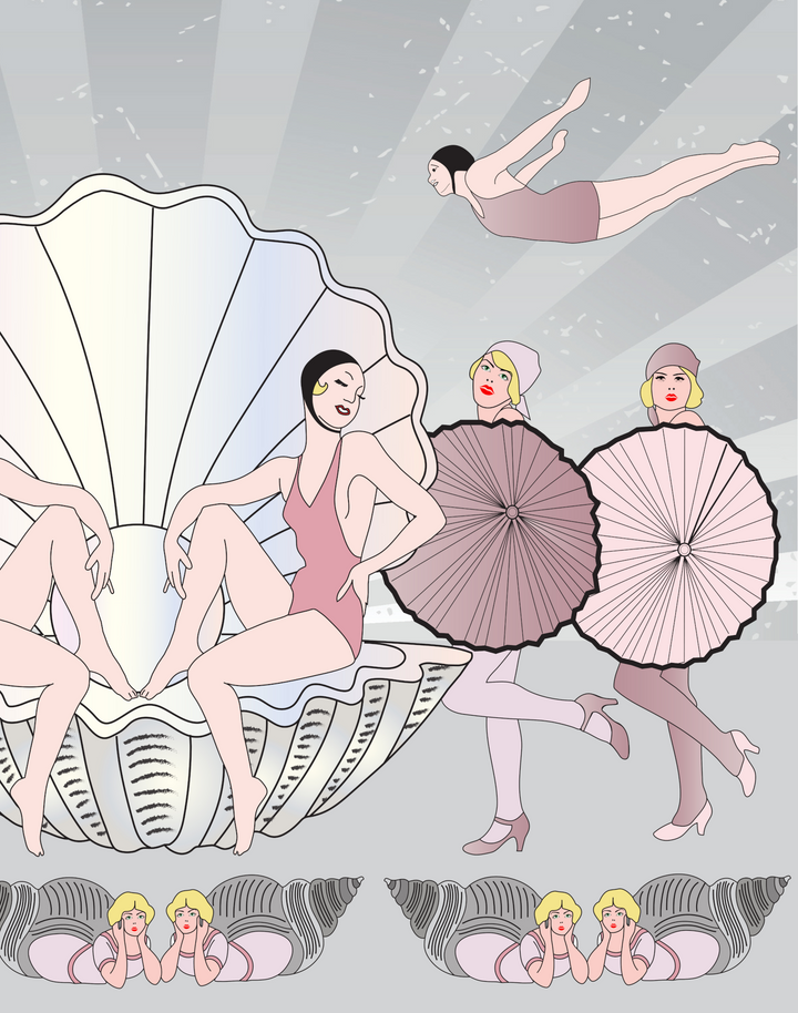 Deco Beach, Pink