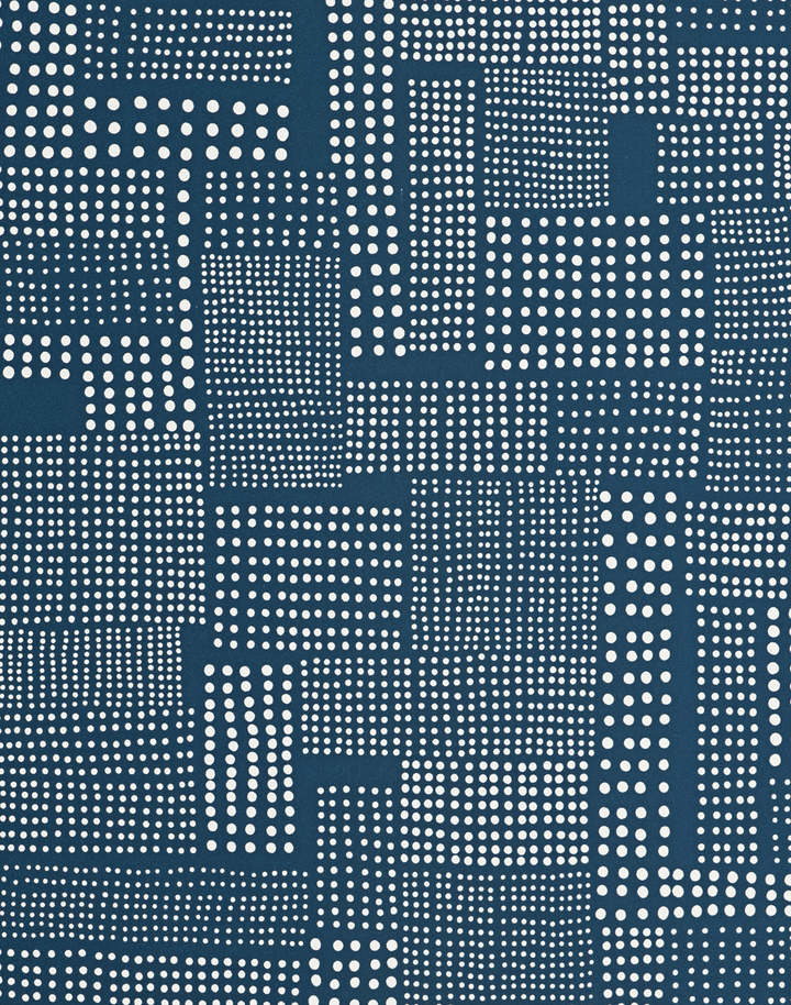 Dots, Petrol Blue