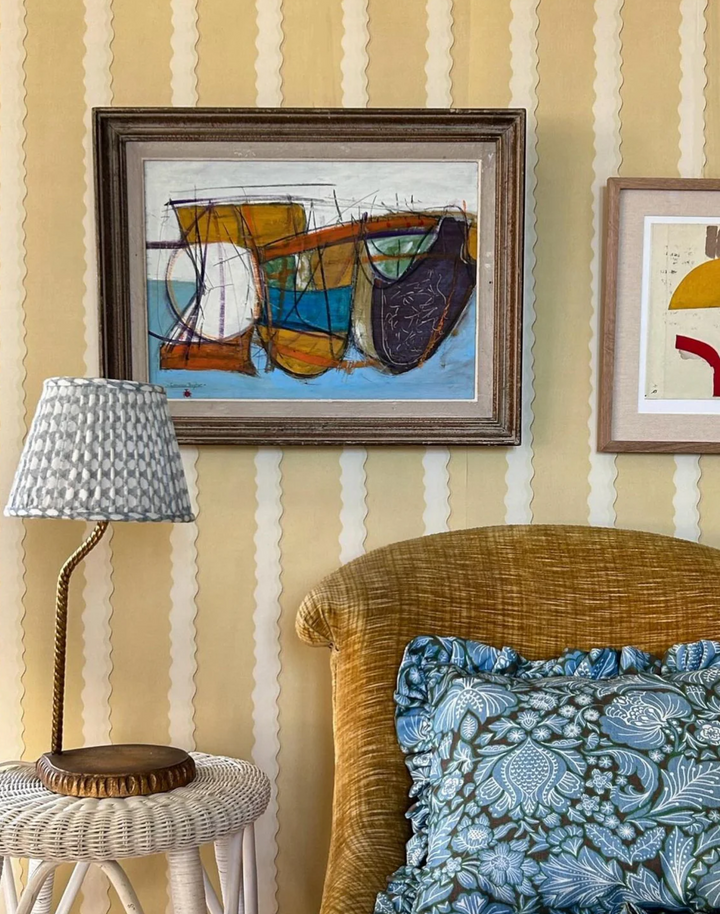 Double Scroll Stripe, Butter