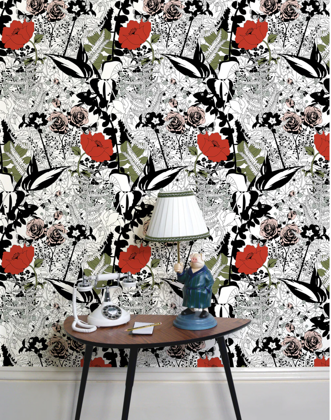 English Garden Wallpaper, Color