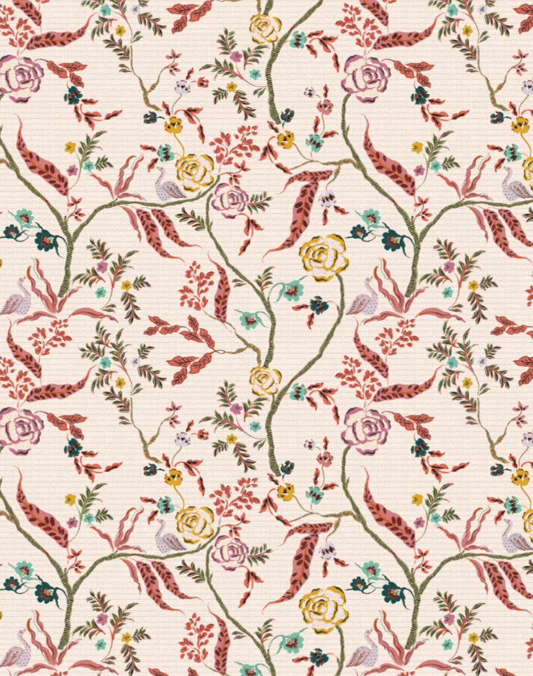 Eversley, Cinnamon Tobacco - Linen Fabric