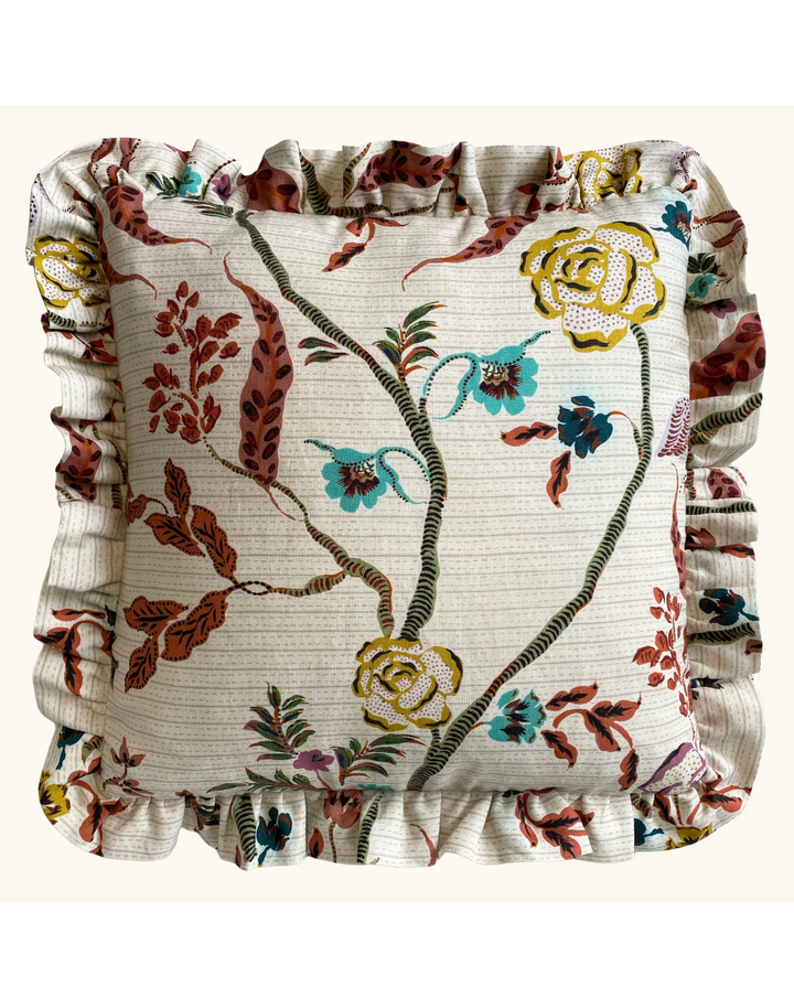 Eversley, Cinnamon Tobacco - Linen Fabric