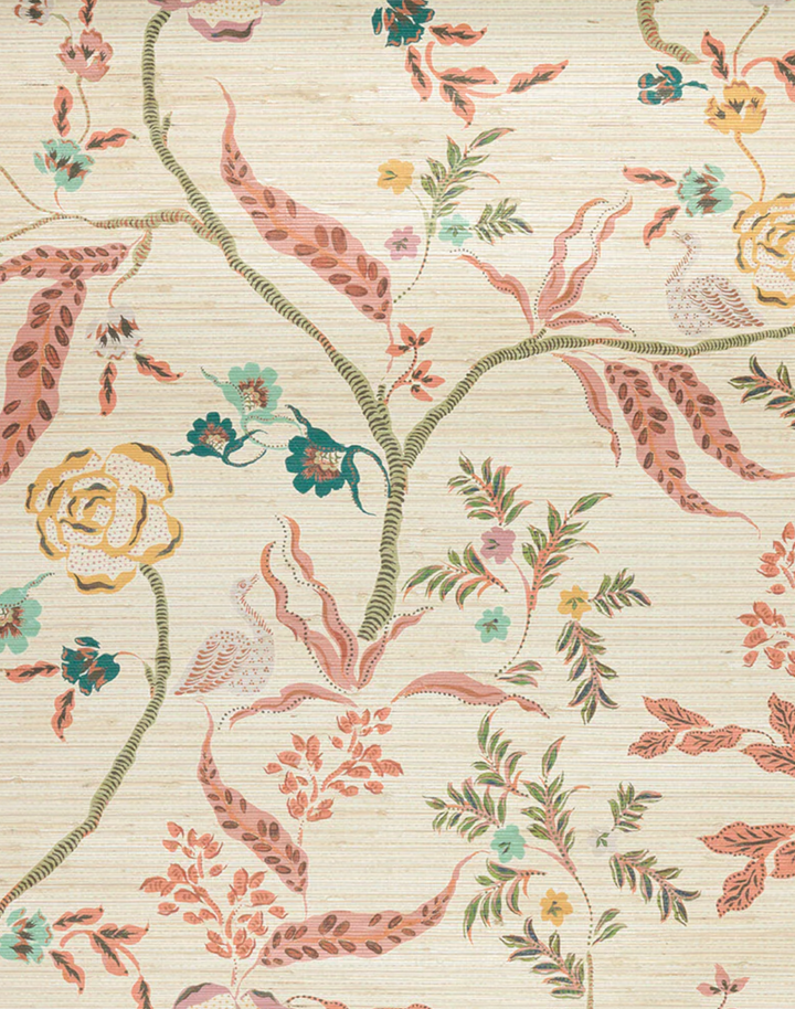 Eversley Grasscloth, Cinnamon Tobacco