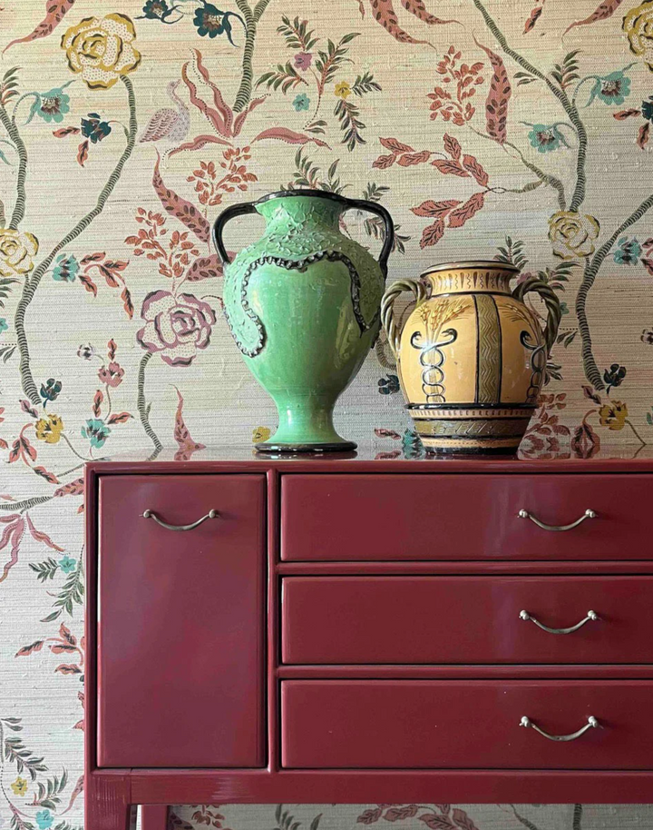 Eversley Grasscloth, Cinnamon Tobacco