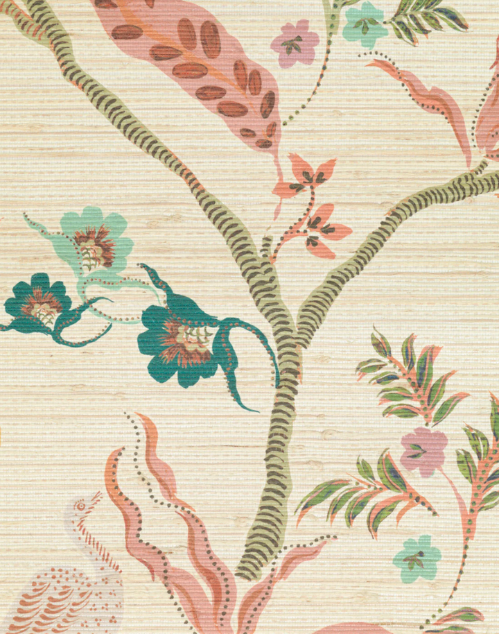 Eversley Grasscloth, Cinnamon Tobacco