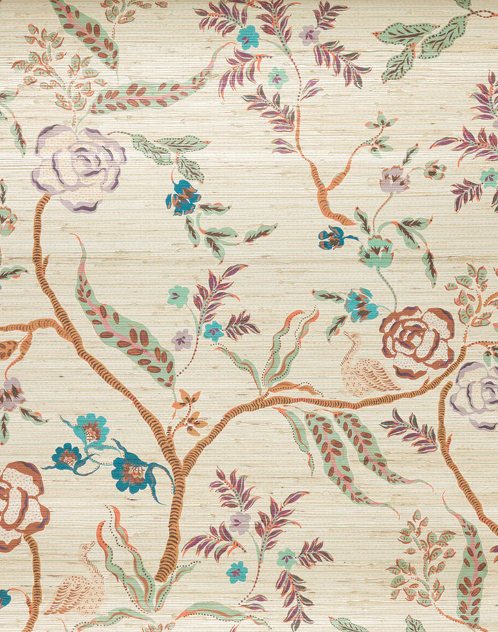 Eversley Grasscloth, Verdigris