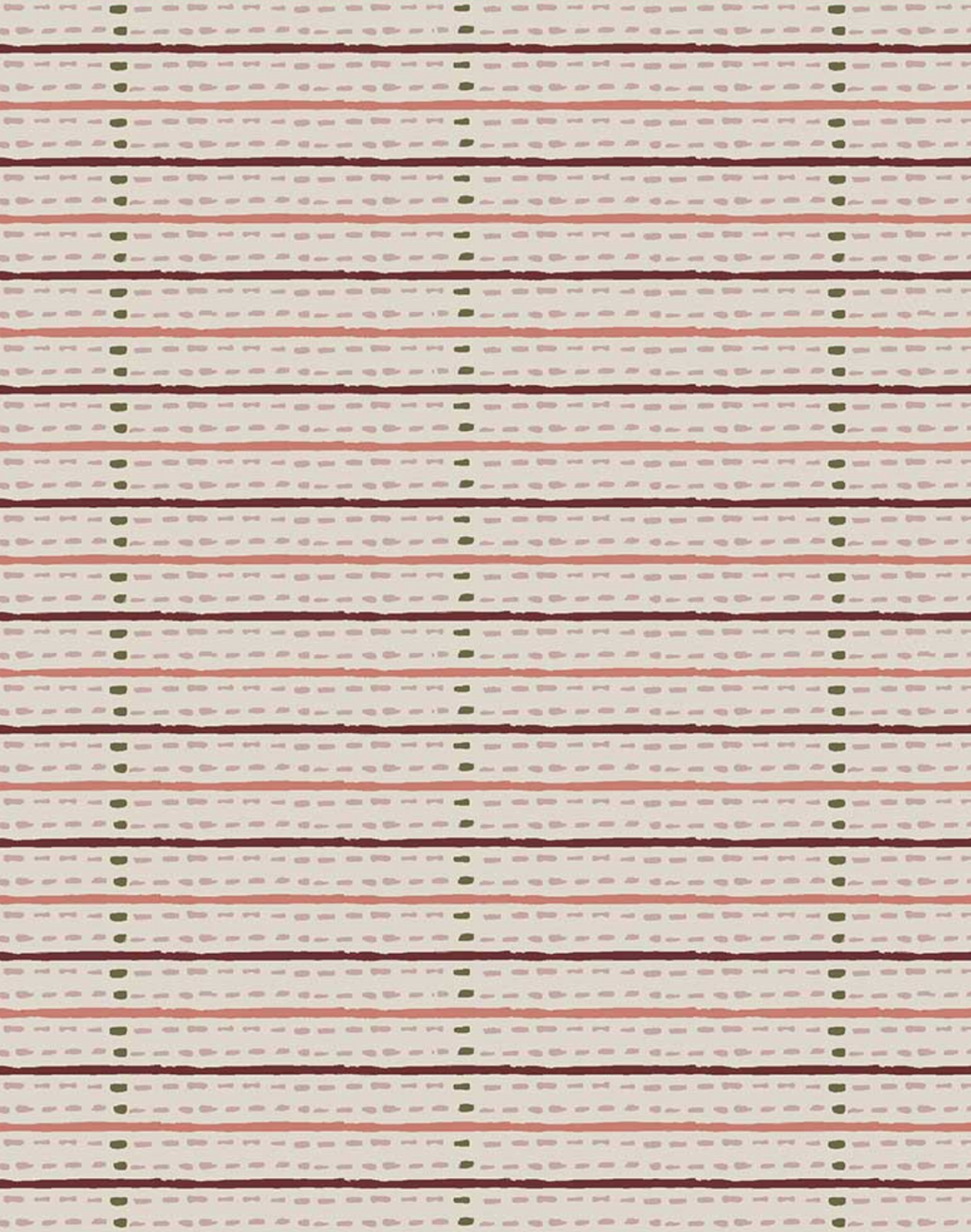 Eversley Stripe, Ground Sepia - Linen Fabric