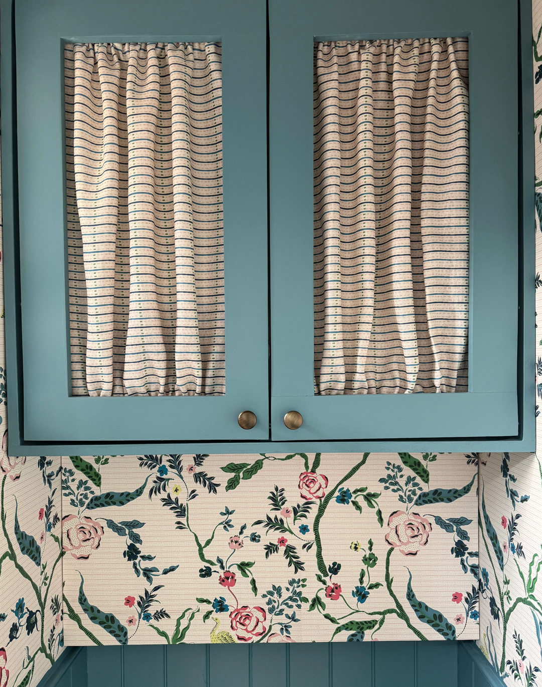 Eversley Stripe, Jade Rose - Linen Fabric