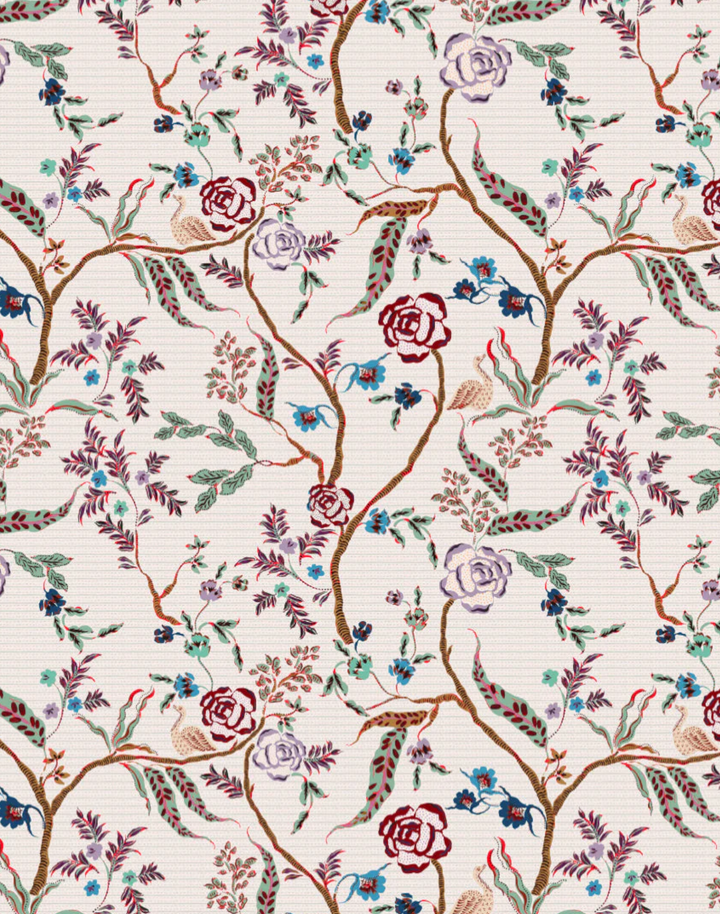 Eversley, Verdigris - Linen Fabric