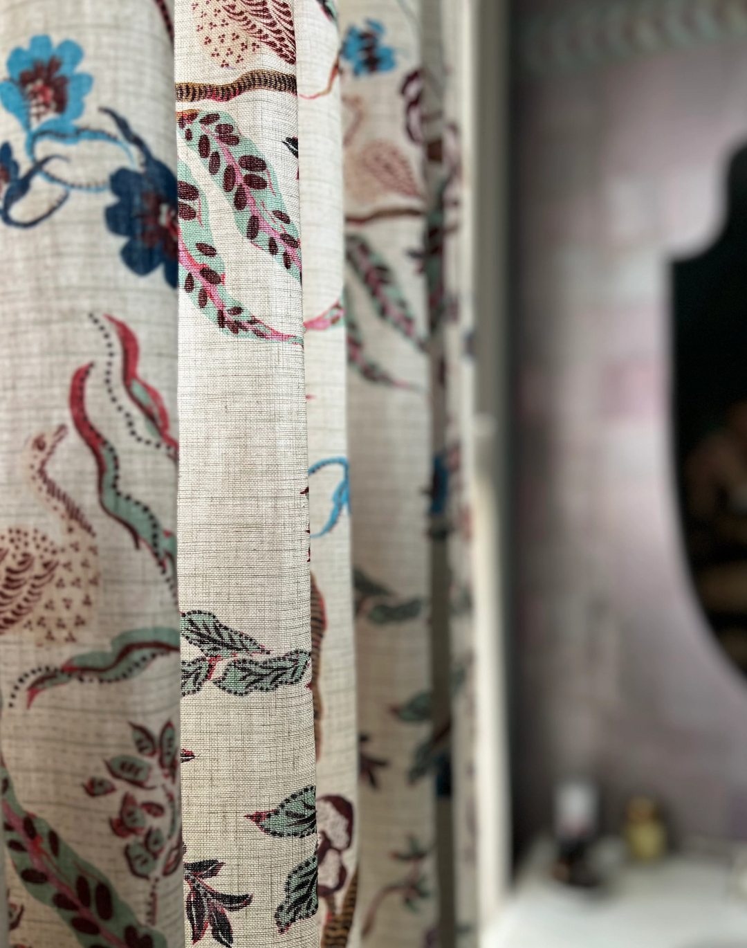 Eversley, Verdigris - Linen Fabric