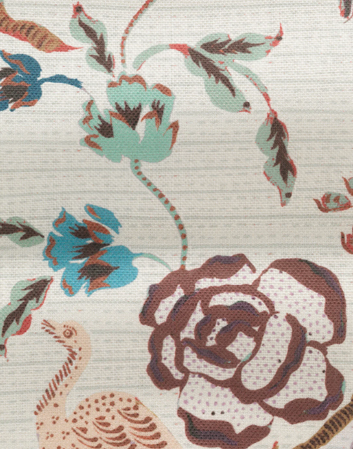 Eversley, Verdigris - Linen Fabric