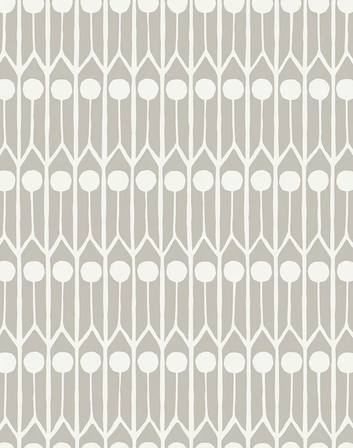 Feathers Fabric, Grey