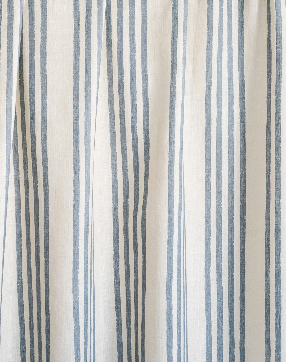 Fields Linen Fabric, Dusty Blue