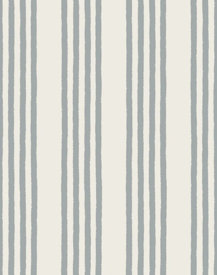 Fields Linen Fabric, Dusty Blue