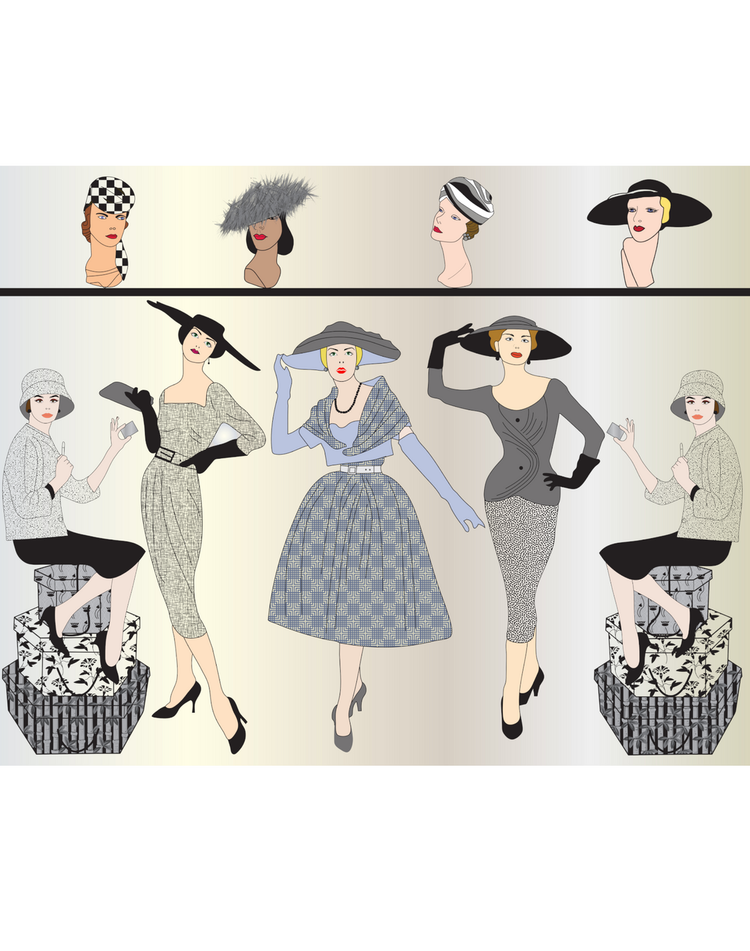 Fifties Fashion, Grey