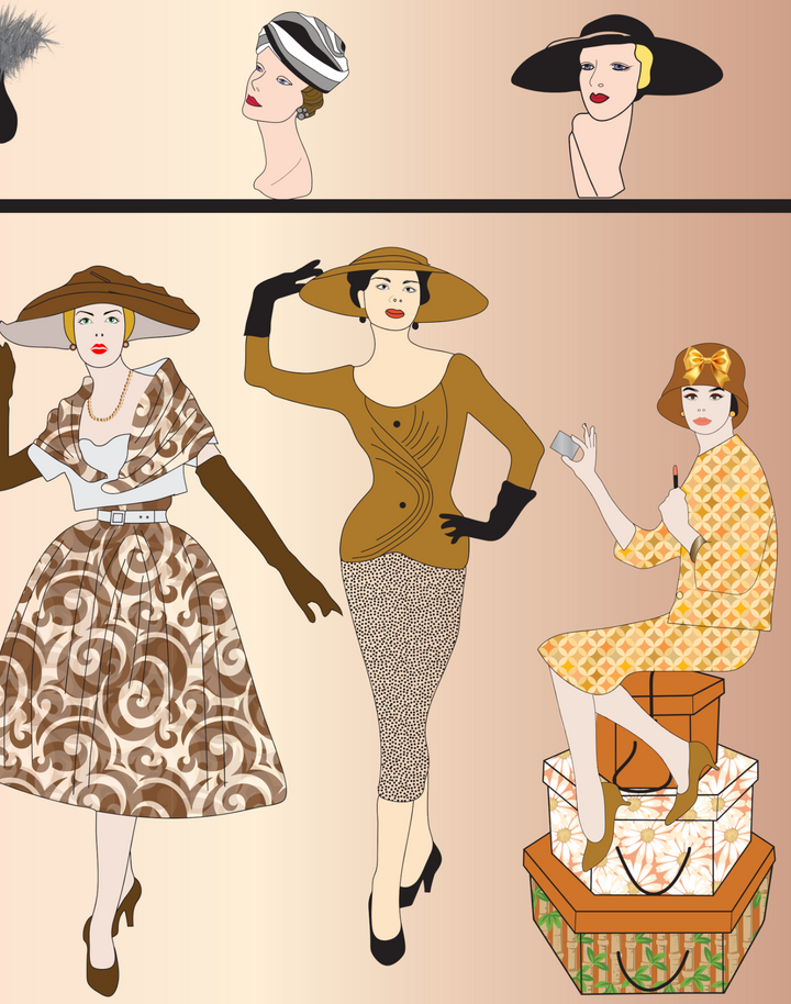 Fifties Fashion, Peach