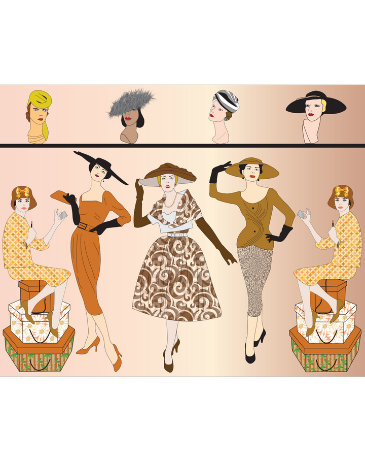 Fifties Fashion, Peach