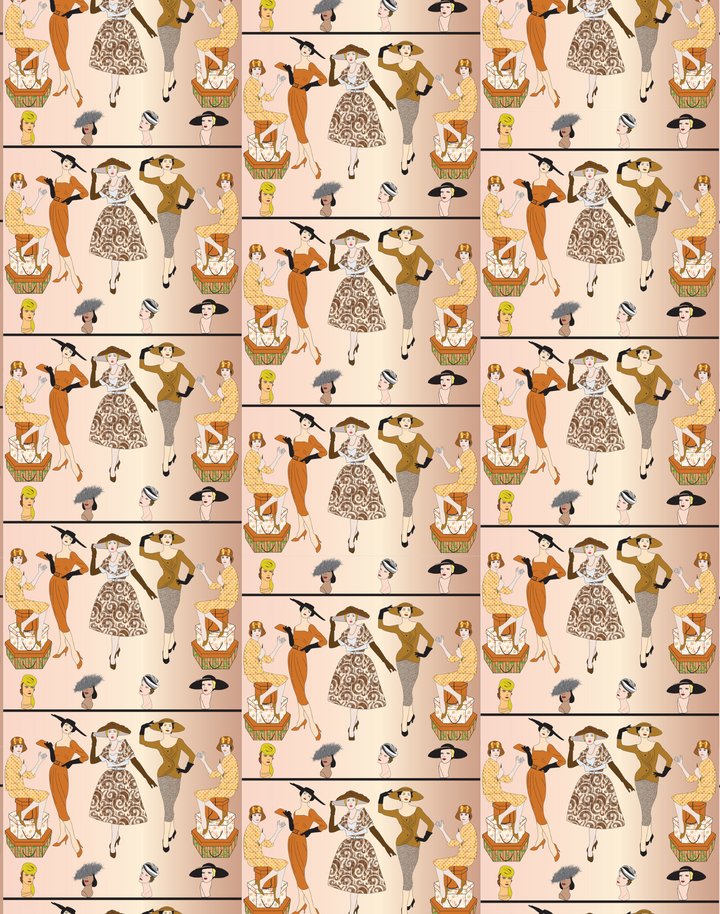 Fifties Fashion, Peach