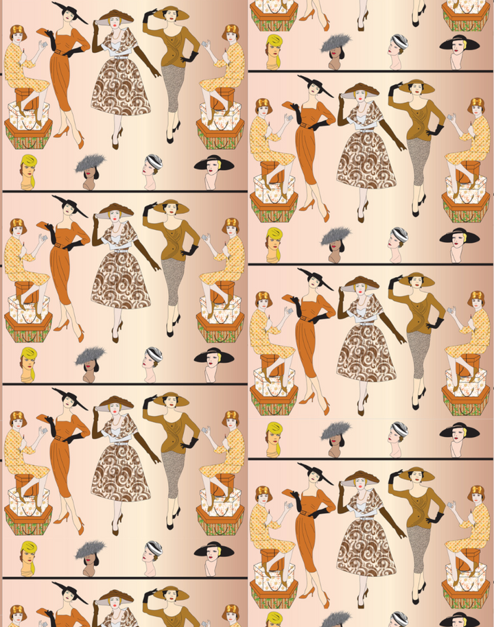 Fifties Fashion, Peach
