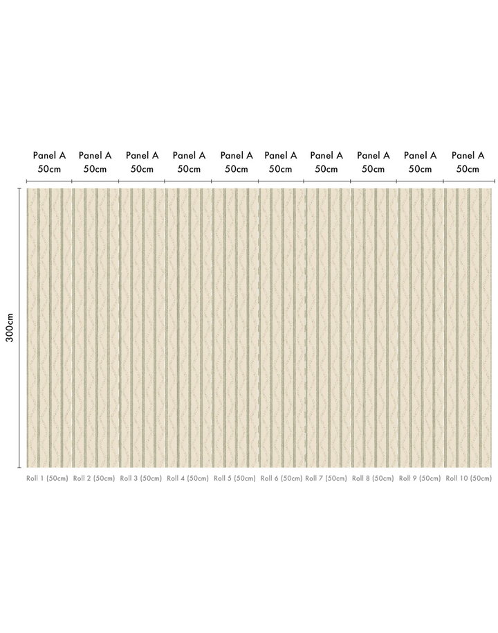 Fine Flower Stripe MAC129