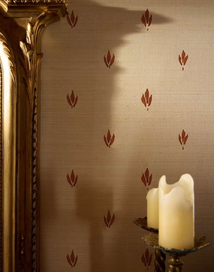 Fleur Savage Grasscloth, Dusty Blush WPLR0126