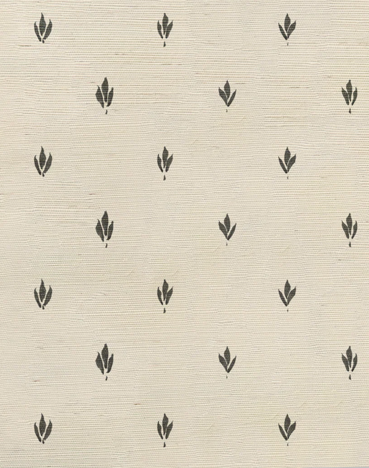 Fleur Savage Grasscloth, Mist & Midnight WPLR0127