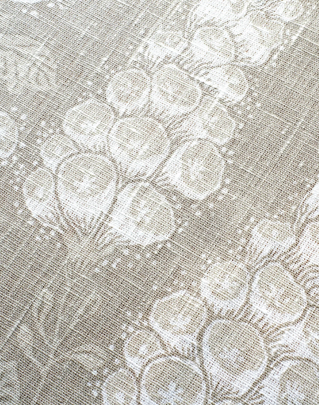 Flora Linen Fabric, Sandstone