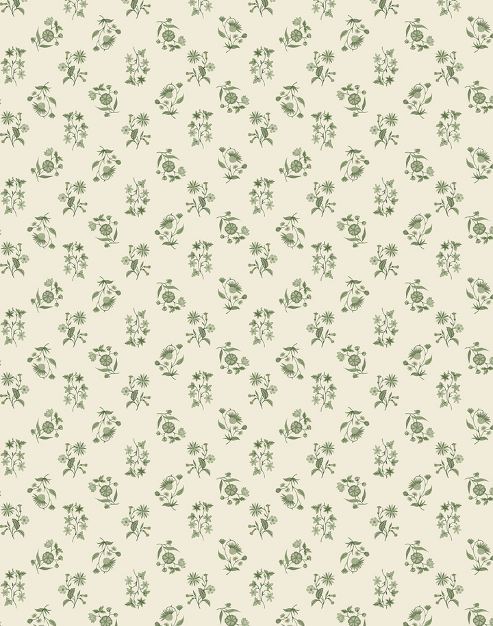 Floral Cascade Grasscloth, Gentle Fawn WPLN0156