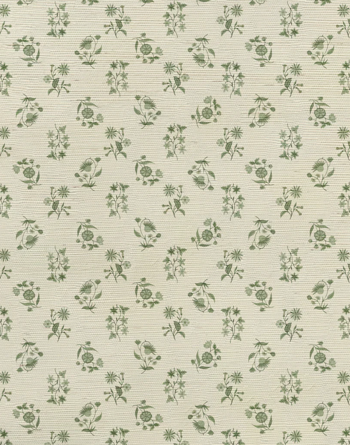 Floral Cascade Grasscloth, Gentle Fawn WPLN0156