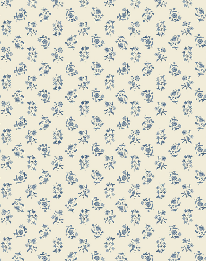 Floral Cascade Grasscloth, Seashell Hue WPLN0157