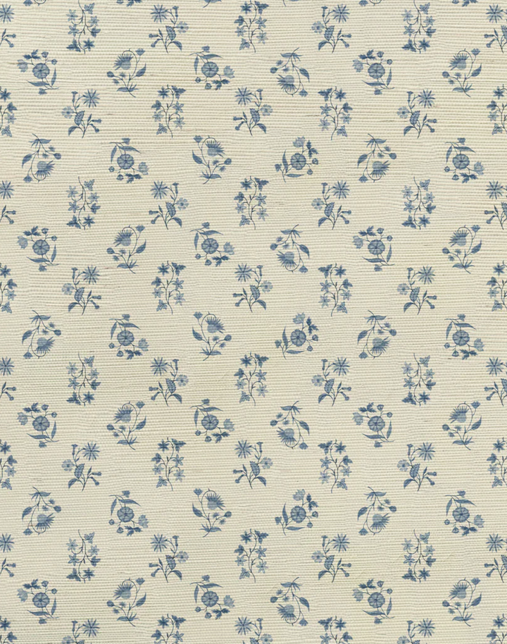 Floral Cascade Grasscloth, Seashell Hue WPLN0157