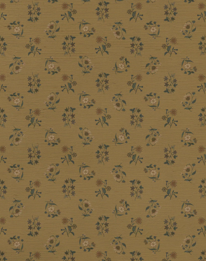 Floral Cascade Grasscloth, Toasted Almond WPLN0158