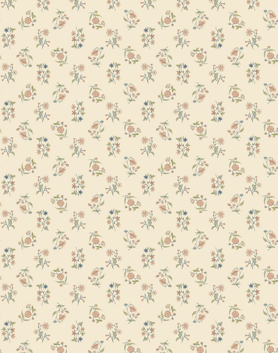 Floral Cascade Grasscloth, Warm Sandstone WPLN0160