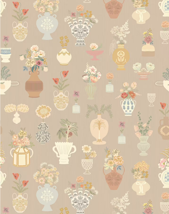 Floral Daiquiri, Veil Merino Brown