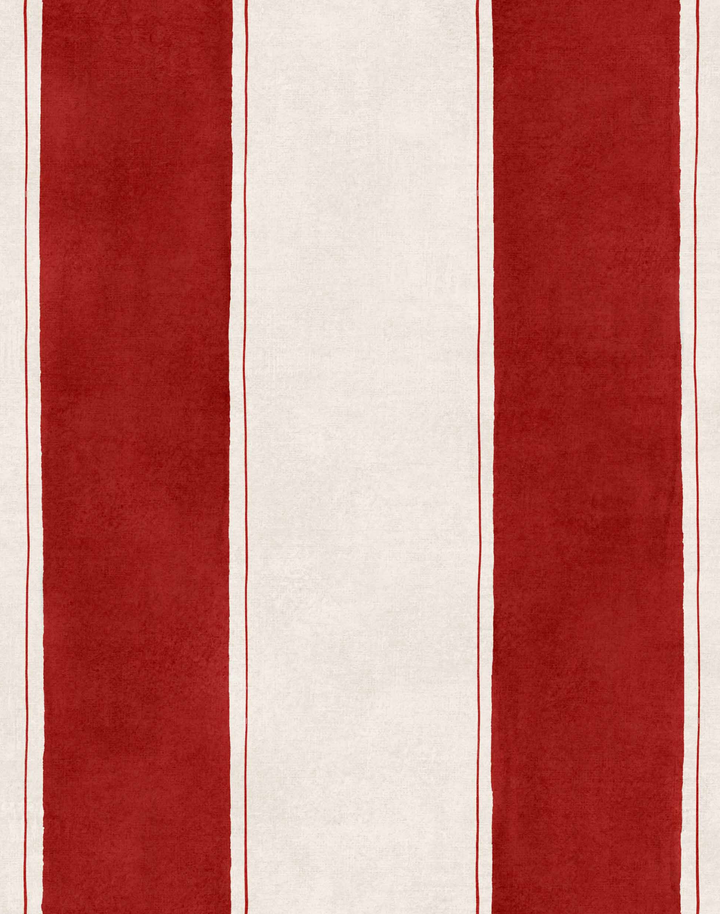 Florentine Stripe, Vermilion D00120
