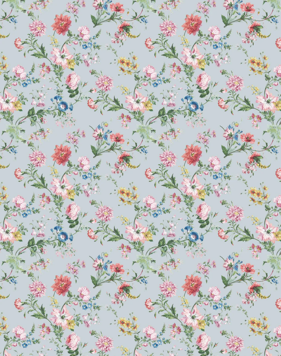 Flower Power, Pale Blue