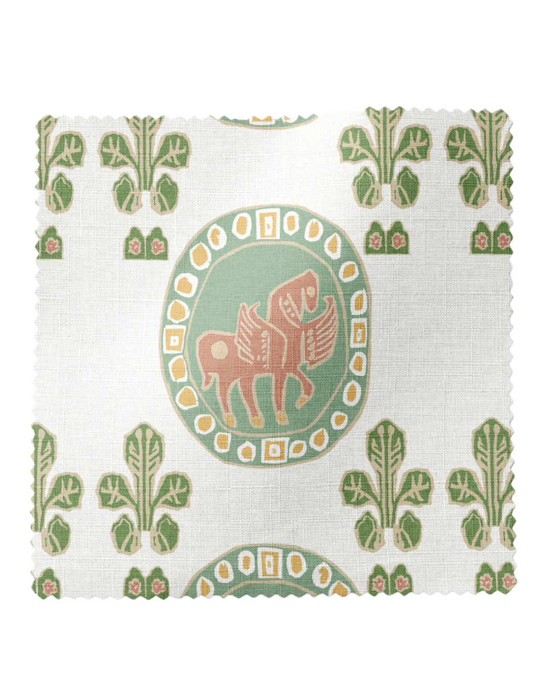 Flying Horse of Silk Road, Midday - Linen Fabric