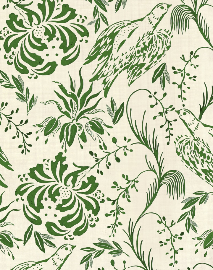 Folk Embroidery, Fern Green