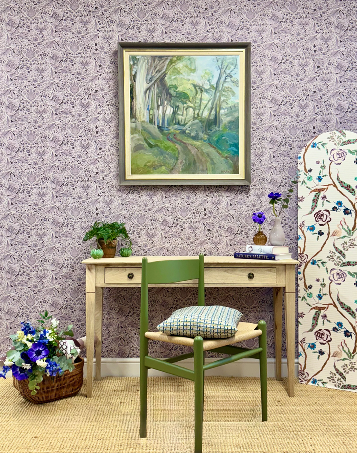 Folk Floral, Day Blue