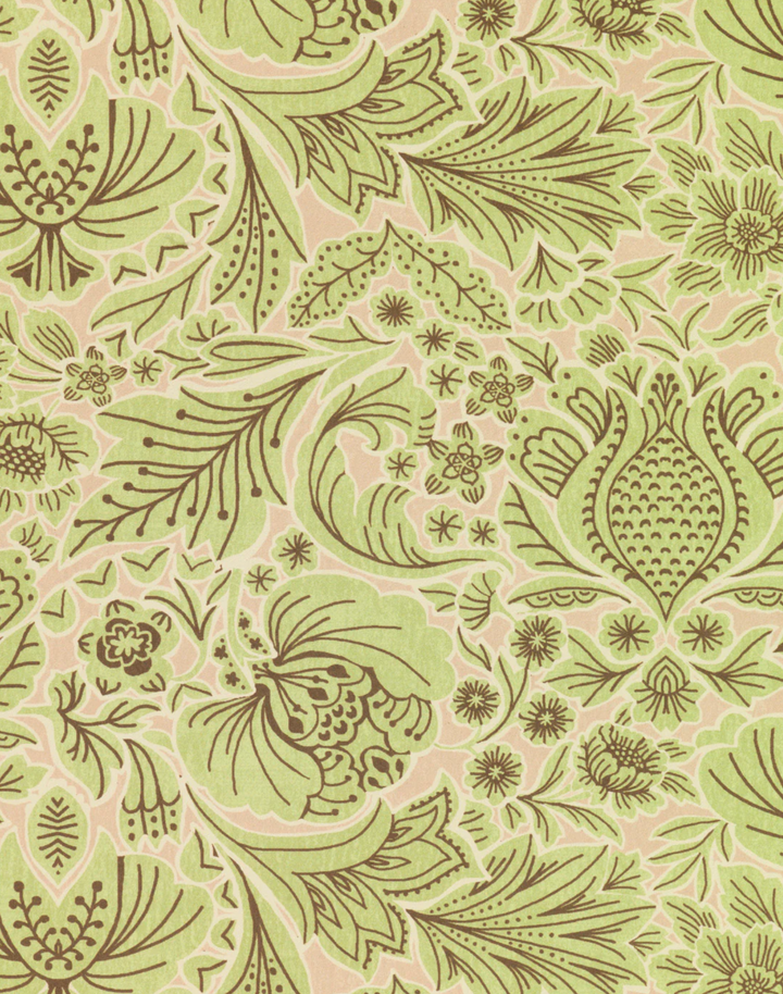 Folk Floral, Pistachio