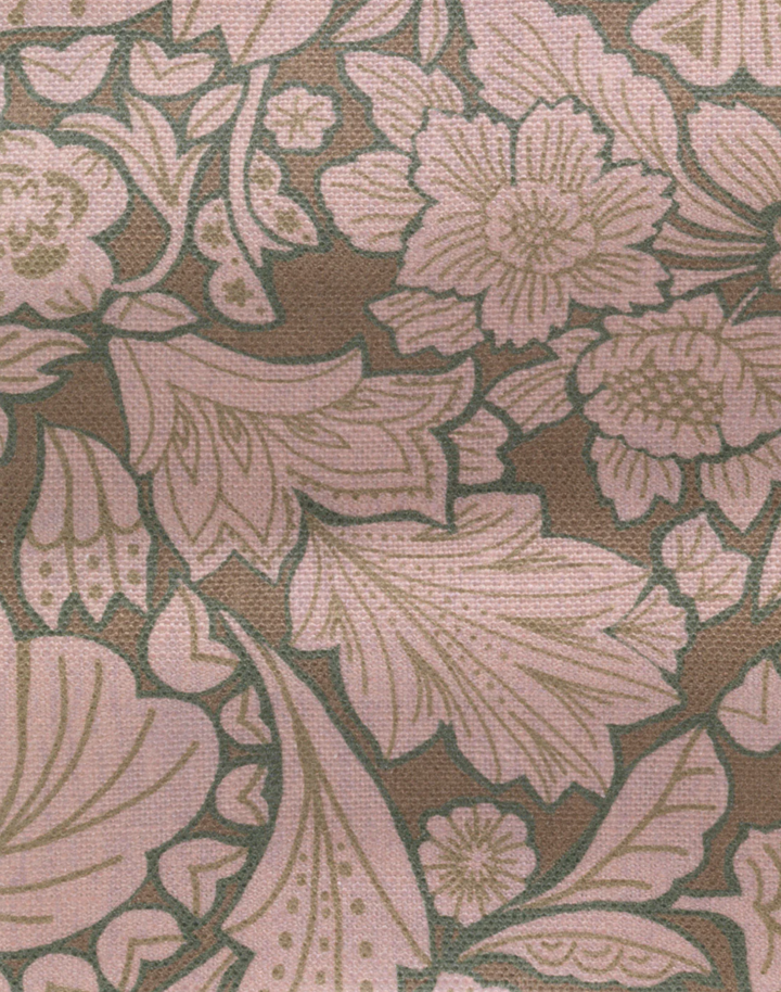 Folk Floral, Poison - Linen Fabric