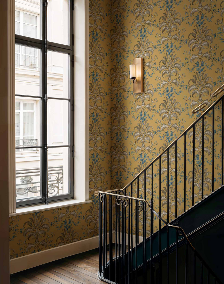 French Damask, Mustard D00139