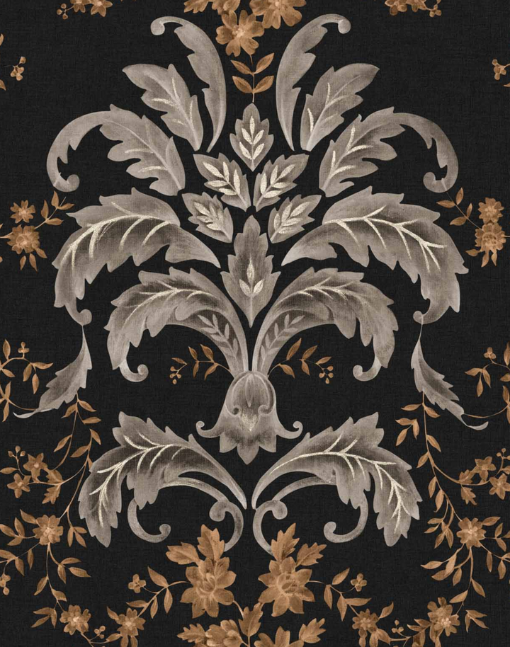 French Damask, Onyx D00135